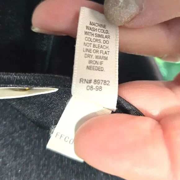 Vintage Victoria's Secret Black Satin Camisole Nightgown Size M - Picture 5 of 8